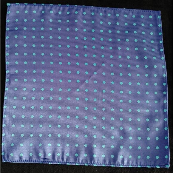 ALLURE MEN'S MULTI-DOT POCKET SQUARE. - Picture 1 of 3